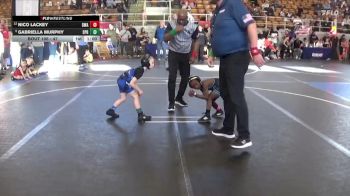 47 lbs Champ. Round 1 - Gabriella Murphy, Springboro vs Nico Lackey, Donahue Wrestling Academy