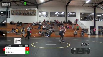 184 lbs Semifinal - Sam Osho, Marian University (IN) vs David Bortz, Unattached - Indiana Tech