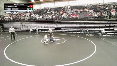 4A 138 lbs Semifinal - Kaden Guymon, Snow Canyon vs Lorenzo Call, Stansbury