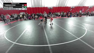 12U Boys - 70 lbs Cons. Round 2 - Gabriel Gehring, Slinger Red Rhinos Wrestling Club vs Kashton Lentz, Team Nazar Training Center
