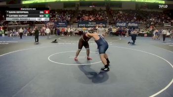 D 1 285 lbs Cons. Round 2 - Gavin Estopinal, Chalmette vs Cayden Dupont, Northshore