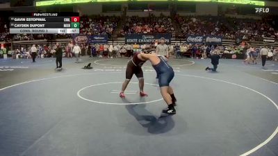 D 1 285 lbs Cons. Round 2 - Gavin Estopinal, Chalmette vs Cayden Dupont, Northshore