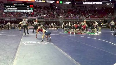 3A-106 lbs Quarterfinal - Lucas Reeder, Pleasant Valley vs Knox Ayala, Fort Dodge
