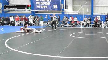 125 lbs Cons. Round 4 - Jack Callahan, Springfield vs Domenic Sousa, Rhode Island College