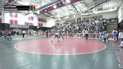 140 lbs Cons. Round 2 - Alicia Booker, Rialto vs Faith Endres, La Quinta/La Quinta
