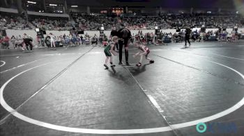 40 lbs Quarterfinal - Averie Barnard, Ardmore Takedown Club vs Ezlynn Bentley, Brushy Wrestling Club