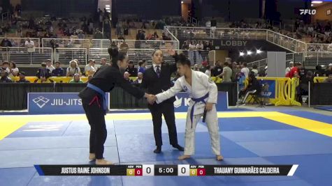 Thauany Guimarães Caldeira vs Justus Raine Johnson 2025 Pan Jiu Jitsu IBJJF Championship