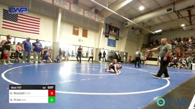 91-97 lbs Rr Rnd 1 - Kambrie Woodall, Sperry Wrestling Club vs Addison Price, RAW