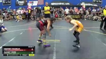 82 lbs Round 5 (6 Team) - Whitney Franklin, Combative Sports Athletic Center vs Ramsey Crow, Untouchables Purple