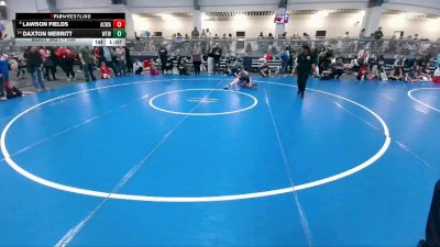 100 lbs Quarterfinal - Daxton Merritt, Warrior Trained Wrestling vs Lawson Fields, Armstrong County Wrestling Academy