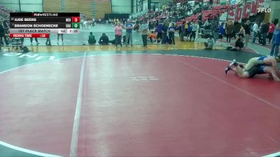 285 lbs 1st Place Match - Jude Beers, NEO vs Brandon Schoenecke, Carl Albert