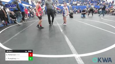 90 lbs Rr Rnd 1 - Levi Pumphrey, Carl Albert vs Cameron Patterson, Choctaw Ironman Youth Wrestling