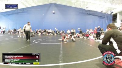 72 lbs Semis (4 Team) - Graham Sandoval, Firebird Elite vs Beckett Golay, Slyfox Black