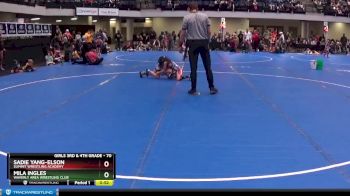 70 lbs Round 2 - Mila Ingles, Waverly Area Wrestling Club vs Sadie Yang-Elson, Summit Wrestling Academy