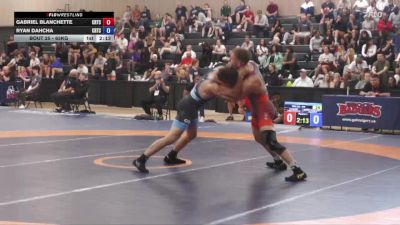 65kg Semifinal - Gabriel Blanchette, Brock WC vs Ryan Dahcha, Matmen Wrestling Club