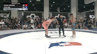 72 kg Cons. Sub-rd Of 32 - Paxon Cunanan, Prometheus Wrestling Club vs Kyle Lew, WAR Training Center