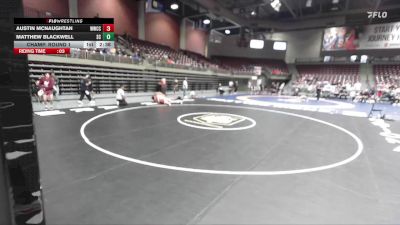 285 lbs Champ. Round 1 - Austin Mcnaughtan, Western Wyoming Community College vs Matthew Blackwell, Snow College