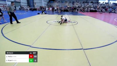 70 lbs Rr Rnd 3 - Jaxon Holtz, POWA vs Jayden Koert, Iron Horse Wrestling Club