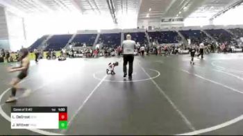 61 lbs Consi Of 8 #2 - Luke DeGroat, Dominate WC vs Justin Wittwer, Pride WC