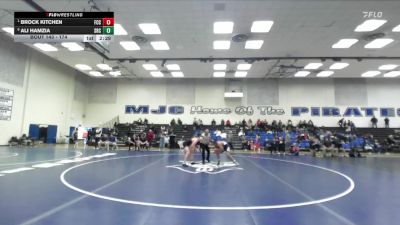 174 lbs Semifinal - Brock Kitchen, Fresno City College vs Ali Hamzia, Santa Rosa College