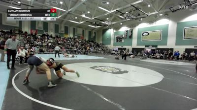 157 lbs 5th Place Match - Julian Cordova, Southwest (EC) vs Conlon Merton, Bonita Vista