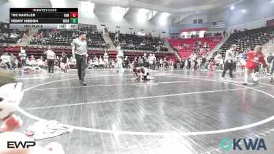 85 lbs 3rd Place - Tre Hausler, Raw Wrestling Club vs Henry Hibdon, Barnsdall Youth Wrestling