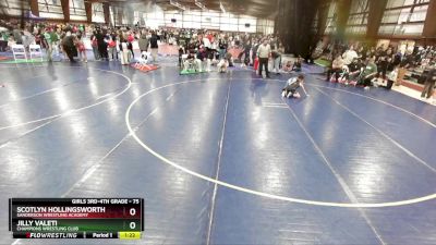 75 lbs Semifinal - Scotlyn Hollingsworth, Sanderson Wrestling Academy vs Jilly Valeti, Champions Wrestling Club