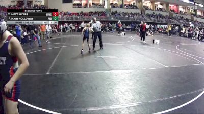 65 lbs Cons. Round 2 - Jhett Myers, Midwest Destroyers Wrestling Club vs Jaxin Holloway, Pender Kid Dragon