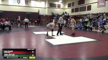 150 lbs Quarterfinal - Ian Crapp, Fennimore vs Dirk Boyles, Burlington Notre Dame