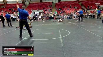 80 lbs Round 1 (4 Team) - Raige Morrison, Donahue WA vs Owen Brown, Silo