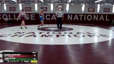 141 lbs Cons. Round 3 - Kaiden Schrandt, UW - La Crosse vs Tristan Day, Luther