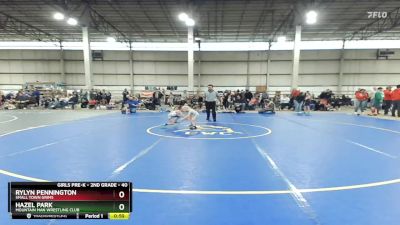 40 lbs Round 1 - Hazel Park, Mountain Man Wrestling Club vs Rylyn Pennington, Small Town Grims