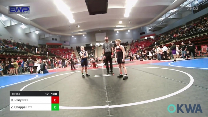 100 lbs Semifinal - Carson Riley, Sperry Wrestling Club vs Zayne ...