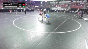 Girls 132 lbs Cons. Round 2 - Veda Lepley, Sparta-Girls vs Chesney Bartoszek, Wrightstown-Girls