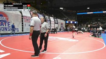 144 Class 1 lbs Champ. Round 1 - Eli Sperry, Gallatin vs Makiah Murguia, Cole Camp