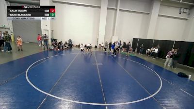 132 lbs Cons. Quarters - Calin Olson, Utah vs Kane Blackard, Utah