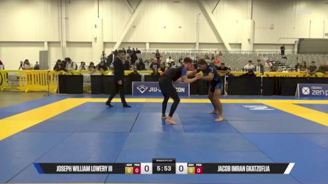 Jacob Imran Gkatzoflia vs Joseph William Lowery III 2025 World IBJJF Jiu-Jitsu No-Gi Championship