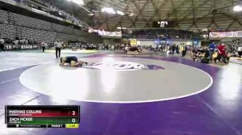 4 lbs Champ. Round 1 - Zach Mckee, Issaquah vs Mathias Collins, Kennedy Catholic