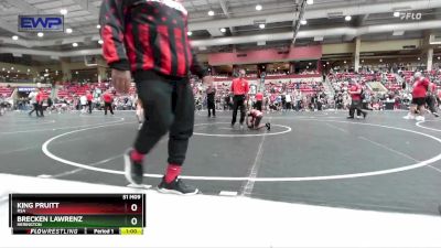 67 lbs Champ. Round 1 - Brecken Lawrenz, Herington vs King Pruitt, RSA