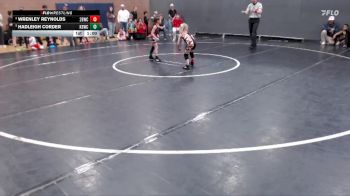 50 lbs Round 4 - Wrenley Reynolds, 208 Badgers Wrestling Club vs Hadleigh Corder, Kimberly Bulldog Wrestling Club