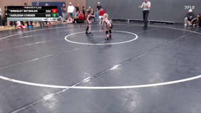 50 lbs Round 4 - Wrenley Reynolds, 208 Badgers Wrestling Club vs Hadleigh Corder, Kimberly Bulldog Wrestling Club