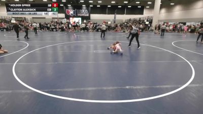56 lbs Cons. Semis - Clayton Aleksick, King Select Wrestling vs Holden Spree, Immortal Athletics WC