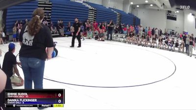 130 lbs Round 4 (6 Team) - Danika Flickinger, Kansas Girls vs Emmie Sudol, Team Iowa Girls