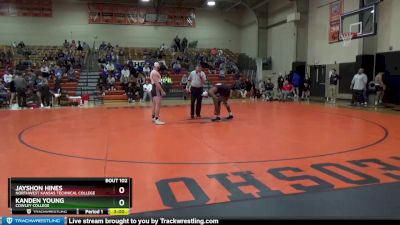197 lbs Semifinal - Jayshon Hines, Northwest Kansas Technical College vs Kanden Young, Cowley College