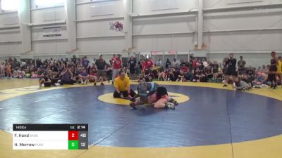 140 lbs Pools - Faith Hand, Badger Girls Elite vs Hailey Morrow, Pursuit