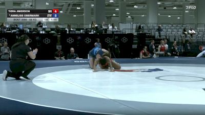 68 kg Champ. Rd Of 32 - Tiera Jimerson, Eagle Wrestling Club vs Annelise Obermark, Storm RTC