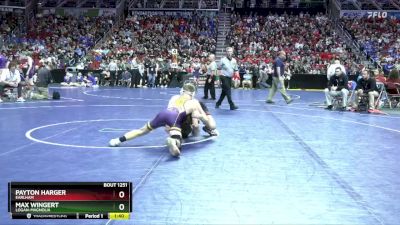 1A-126 lbs Cons. Round 2 - Payton Harger, Earlham vs Max Wingert, Logan-Magnolia