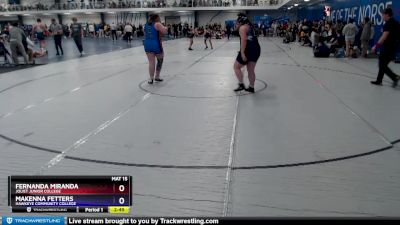 235 lbs Round 4 - Fernanda Miranda, Joliet Junior College vs Makenna Fetters, Hawkeye Community College