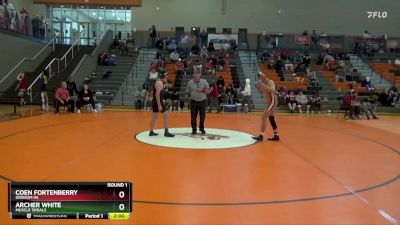 152 lbs Round 2 - Coen Fortenberry, Grissom Hs vs Archer White, Muscle Shoals