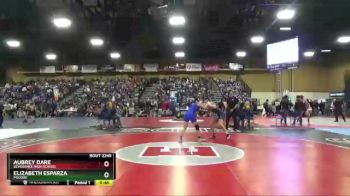 118 lbs Cons. Round 3 - Elizabeth Esparza, Poudre vs Aubrey Dare, Severance High School